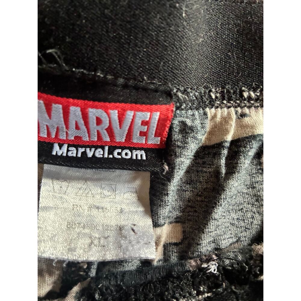 Marvel Pajama Pants Mens XL Punisher Skull Camo Drawstring Lounge Black Graphic